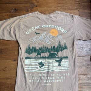 PacSun Beige Crew Neck Tee